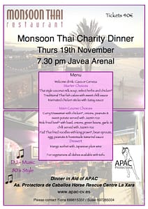 Monsoon Thai Charity Dinner